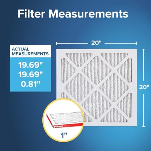 Filtrete 20x20x1 Air Filter MERV 11, MPR 1000 Micro Allergen Defense 2-Pack, AC Furnace HVAC Filters for Home, 3-Month Pleated Electrostatic (Actual Size 19.719 x 19.719 x 0.84 in) - Replacement Furnace Filters - - Image 2