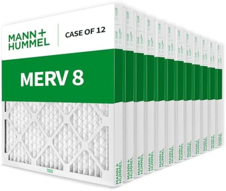 Mann+Hummel 20x20x2 MERV 8 Pleated HVAC AC Furnace Air Filters. Case of 12. (Exact Size: 19.5 x 19.5 x 1.75 Inches) : Home & Kitchen - Image 3