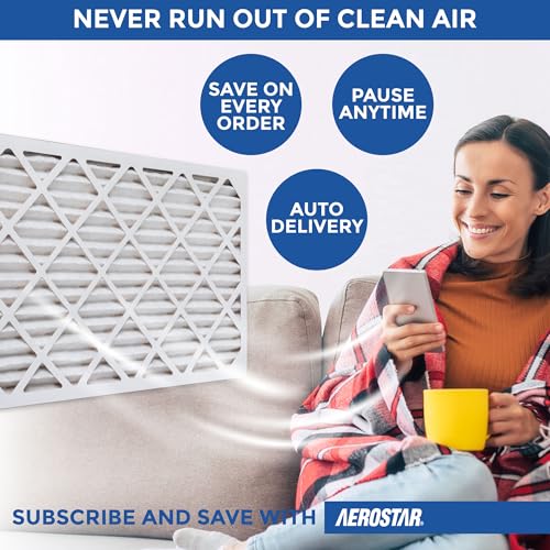Aerostar 18x20x1 MERV 8 Air Filter, 6 Count, ACTUAL SIZE (17.50 x 19.50 x 0.75), HVAC, Air Conditioning & Furnace Filter Captures Dust, Lint & Pollen (MPR 600 / FPR 5), Made in USA : Industrial & Scientific - Image 4